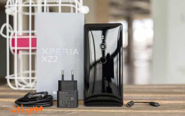 محتويات صندوق سوني Sony Xperia XZ2