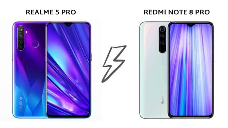 مقارنة بين Xiaomi note 8 pro و Realme 5 pro