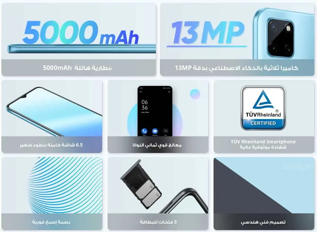 مواصفات ريلمي c21y