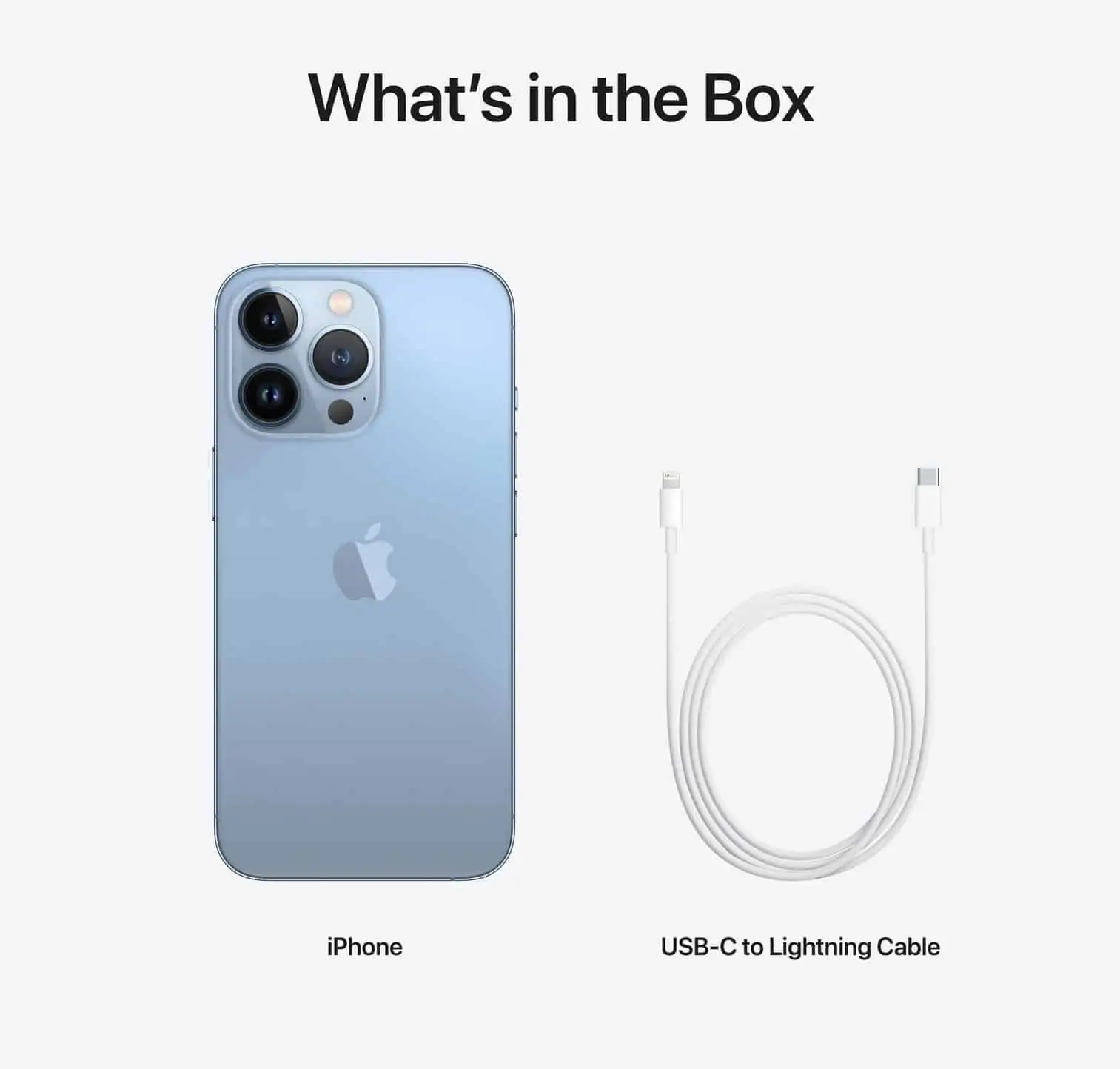 محتويات علبة iPhone 13 Pro